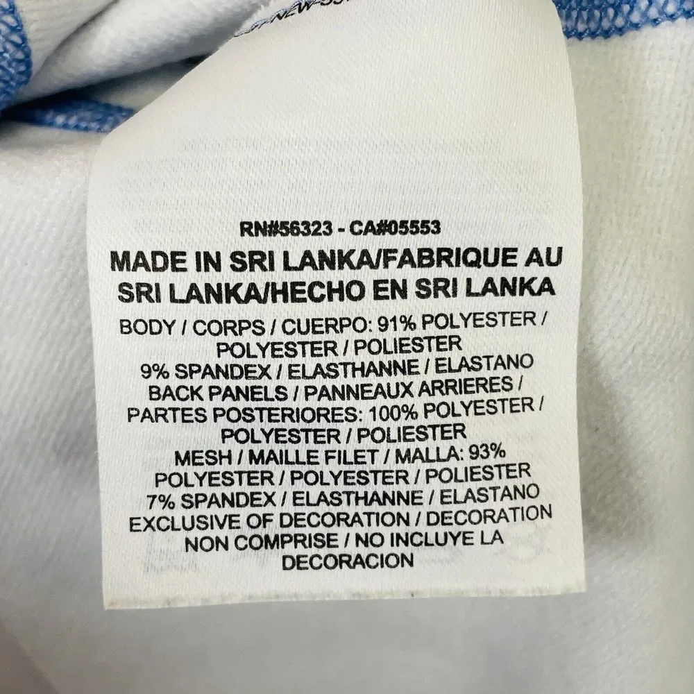 Nike‎ Pro Jacket Womens Small Light Blue Pattern Sleeves Lightweight Half Zip